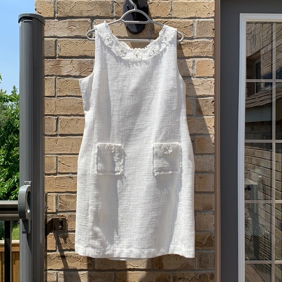 Karl Lagerfeld Tweed Classic dress Sz 14 or 12 - Picture 1 of 7